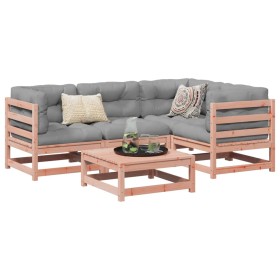 5-piece garden sofa set with Douglas fir wood cushions by vidaXL, Garden sets - Ref: Foro24-3299425, Price: 449,59 €, Discoun...
