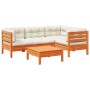 Gartensofa-Set, 5-teilig, mit Kissen, aus braun gewachstem Kiefernholz. von vidaXL, Gartensets - Ref: Foro24-3299427, Preis: ...