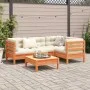 Set de sofás jardín 5 pzas con cojines madera pino marrón cera by vidaXL, Garden sets - Ref: Foro24-3299427, Price: 426,79 €,...