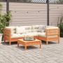 Set de sofás jardín 5 pzas con cojines madera pino marrón cera by vidaXL, Garden sets - Ref: Foro24-3299427, Price: 444,28 €,...