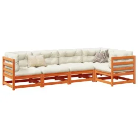 Garden sofa set 5 pieces solid pine wood wax brown by vidaXL, Garden sets - Ref: Foro24-3299431, Price: 330,64 €, Discount: %