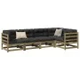 Gartensofa-Set 5-teilig aus imprägniertem Kiefernholz von vidaXL, Gartensets - Ref: Foro24-3299433, Preis: 301,63 €, Rabatt: %