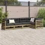 Gartensofa-Set 5-teilig aus imprägniertem Kiefernholz von vidaXL, Gartensets - Ref: Foro24-3299433, Preis: 301,63 €, Rabatt: %