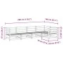 Gartensofa-Set 5-teilig aus imprägniertem Kiefernholz von vidaXL, Gartensets - Ref: Foro24-3299433, Preis: 301,63 €, Rabatt: %
