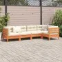 5-teilige Gartensofagarnitur mit wachsbraunen Kissen aus Kiefernholz von vidaXL, Gartensets - Ref: Foro24-3299438, Preis: 464...