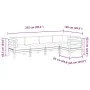 5-piece garden sofa set with wax-brown pine wood cushions by vidaXL, Garden sets - Ref: Foro24-3299438, Price: 452,18 €, Disc...
