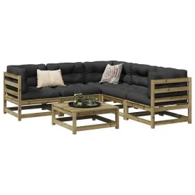 Garden sofa set 6 pieces impregnated pine wood by vidaXL, Garden sets - Ref: Foro24-3299444, Price: 343,16 €, Discount: %