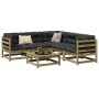 Gartensofa-Set 6-teilig aus imprägniertem Kiefernholz von vidaXL, Gartensets - Ref: Foro24-3299444, Preis: 347,65 €, Rabatt: %