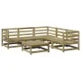 Gartensofa-Set 6-teilig aus imprägniertem Kiefernholz von vidaXL, Gartensets - Ref: Foro24-3299444, Preis: 343,16 €, Rabatt: %