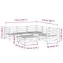 Gartensofa-Set 6-teilig aus imprägniertem Kiefernholz von vidaXL, Gartensets - Ref: Foro24-3299444, Preis: 343,16 €, Rabatt: %