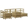 Gartensofa-Set 7-teilig aus imprägniertem Kiefernholz von vidaXL, Gartensets - Ref: Foro24-3250531, Preis: 494,16 €, Rabatt: %