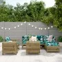 Gartensofa-Set 7-teilig aus imprägniertem Kiefernholz von vidaXL, Gartensets - Ref: Foro24-3250531, Preis: 487,10 €, Rabatt: %