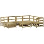 Gartensofa-Set 8-teilig aus imprägniertem Kiefernholz von vidaXL, Gartensets - Ref: Foro24-3250559, Preis: 490,35 €, Rabatt: %