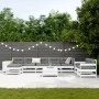 Gartensofa-Set 10-teilig aus massivem weißem Kiefernholz von vidaXL, Gartensets - Ref: Foro24-3250689, Preis: 668,62 €, Rabat...