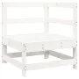 Gartensofa-Set 10-teilig aus massivem weißem Kiefernholz von vidaXL, Gartensets - Ref: Foro24-3250689, Preis: 668,62 €, Rabat...