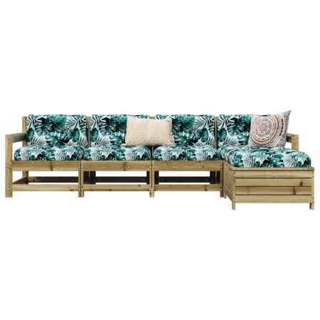 Gartensofa-Set 5-teilig aus imprägniertem Kiefernholz von vidaXL, Gartensets - Ref: Foro24-3250855, Preis: 302,06 €, Rabatt: %