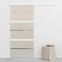 Sliding door made of tempered glass and silver aluminum 102.5x205 cm by vidaXL, Doors - Ref: Foro24-288060, Price: 280,59 €, ...