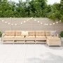 Garden sofa set 6 pieces solid pine wood by vidaXL, Garden sets - Ref: Foro24-3250860, Price: 349,38 €, Discount: %