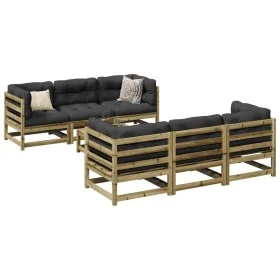 Garden sofa set 7 pieces impregnated pine wood by vidaXL, Garden sets - Ref: Foro24-3299300, Price: 412,22 €, Discount: %