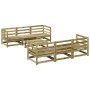 Gartensofa-Set 7-teilig aus imprägniertem Kiefernholz von vidaXL, Gartensets - Ref: Foro24-3299300, Preis: 412,22 €, Rabatt: %