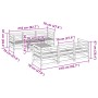 Gartensofa-Set 7-teilig aus imprägniertem Kiefernholz von vidaXL, Gartensets - Ref: Foro24-3299300, Preis: 417,73 €, Rabatt: %