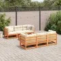 Gartensofa-Set 7-teilig, massives Kiefernholz, wachsbraun von vidaXL, Gartensets - Ref: Foro24-3299298, Preis: 446,26 €, Raba...