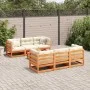 7-piece garden sofa set with wax-brown pine wood cushions by vidaXL, Garden sets - Ref: Foro24-3299302, Price: 807,46 €, Disc...