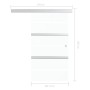 Schiebetür mit ESG-Glas und silbernem Aluminium 102,5x205 cm von vidaXL, Türen - Ref: Foro24-288060, Preis: 285,02 €, Rabatt: %