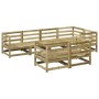 Gartensofa-Set 7-teilig aus imprägniertem Kiefernholz von vidaXL, Gartensets - Ref: Foro24-3299492, Preis: 432,76 €, Rabatt: %