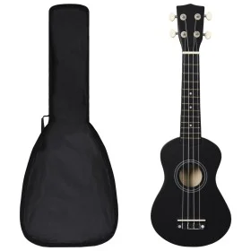 Soprano ukulele set with black 21" case for children by vidaXL, String instruments - Ref: Foro24-70147, Price: 31,05 €, Disco...