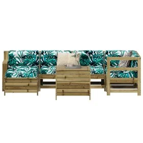 Gartensofa-Set 7-teilig aus imprägniertem Kiefernholz von vidaXL, Gartensets - Ref: Foro24-3250971, Preis: 495,87 €, Rabatt: %