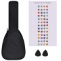 Sopran Ukulele Set mit Etui für Kinder schwarz 21" von vidaXL, Streichinstrumente - Ref: Foro24-70147, Preis: 27,47 €, Rabatt: %