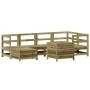 Gartensofa-Set 7-teilig aus imprägniertem Kiefernholz von vidaXL, Gartensets - Ref: Foro24-3250967, Preis: 477,72 €, Rabatt: %