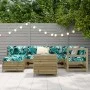 Gartensofa-Set 7-teilig aus imprägniertem Kiefernholz von vidaXL, Gartensets - Ref: Foro24-3250967, Preis: 477,72 €, Rabatt: %