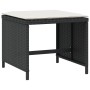 Garden stools with cushions 4 pcs black PE rattan 40x40x35cm by vidaXL, Outdoor ottomans - Ref: Foro24-4007483, Price: 86,24 ...