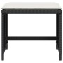 Garden stools with cushions 4 pcs black PE rattan 40x40x35cm by vidaXL, Outdoor ottomans - Ref: Foro24-4007483, Price: 86,24 ...