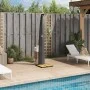 Außendusche PE-Rattan und schwarzes Akazienholz 55x60x224 cm von vidaXL, Pool- und Spa-Zubehör - Ref: Foro24-368209, Preis: 1...