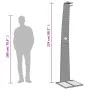 Outdoor shower PE rattan and black acacia wood 55x60x224 cm by vidaXL, Pool and spa accessories - Ref: Foro24-368209, Price: ...