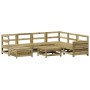 Garden sofa set 8 pieces impregnated pine wood by vidaXL, Garden sets - Ref: Foro24-3250567, Price: 515,67 €, Discount: %