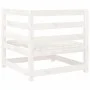 Gartensofa-Set 9-teilig aus massivem weißem Kiefernholz von vidaXL, Gartensets - Ref: Foro24-3299354, Preis: 558,03 €, Rabatt: %