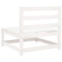 Gartensofa-Set 9-teilig aus massivem weißem Kiefernholz von vidaXL, Gartensets - Ref: Foro24-3299354, Preis: 565,09 €, Rabatt: %