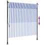 Außenrollo Stahlgewebe blau weiß 150x270 cm von vidaXL, Markisen - Ref: Foro24-368766, Preis: 70,02 €, Rabatt: %