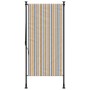 Persiana enrollable exterior tela acero amarillo y blanco de vidaXL, Toldos - Ref: Foro24-368772, Precio: 101,89 €