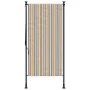 Persiana enrollable exterior tela acero amarillo y blanco de vidaXL, Toldos - Ref: Foro24-368772, Precio: 87,47 €, Descuento: %