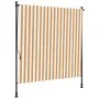Außenrollo aus orange-weißem Stahlgewebe von vidaXL, Markisen - Ref: Foro24-368770, Preis: 78,40 €, Rabatt: %