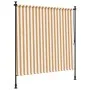Persiana enrollable exterior tela acero naranja y blanco de vidaXL, Toldos - Ref: Foro24-368770, Precio: 84,22 €, Descuento: %