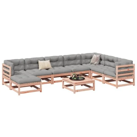 Garden sofa set 9 pieces solid Douglas fir wood by vidaXL, Garden sets - Ref: Foro24-3299583, Price: 475,43 €, Discount: %