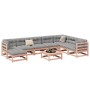 Garden sofa set 9 pieces solid Douglas fir wood by vidaXL, Garden sets - Ref: Foro24-3299583, Price: 481,29 €, Discount: %