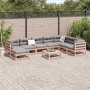 Garden sofa set 9 pieces solid Douglas fir wood by vidaXL, Garden sets - Ref: Foro24-3299583, Price: 481,29 €, Discount: %
