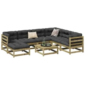 Garden sofa set 8 pieces impregnated pine wood by vidaXL, Garden sets - Ref: Foro24-3299555, Price: 467,73 €, Discount: %